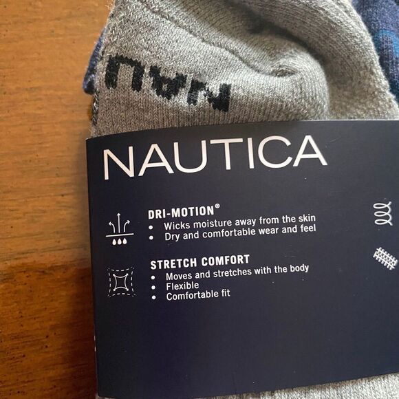 6 PAIR NAUTICA MENS LOW CUT ATHLETIC CUSHION SOCKS  shoe sizes 6 - 12.5 New - Picture 4 of 12